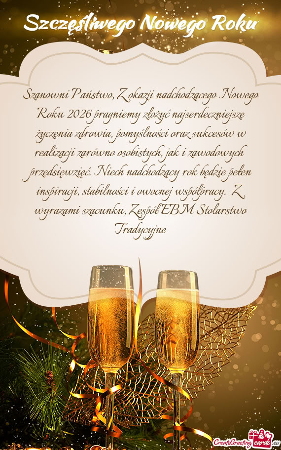 Edsięwzięć. Niech nadchodzący rok będzie pełen inspiracji, stabilności i owocnej współpracy