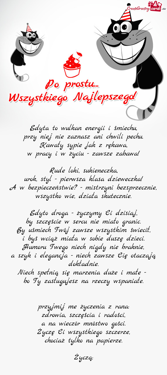 Edyta to wulkan energii i śmiechu