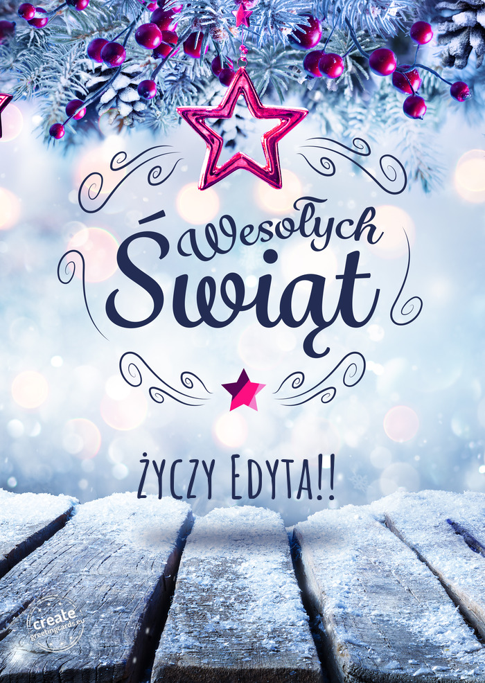 Edyta!! Wesołych Świąt