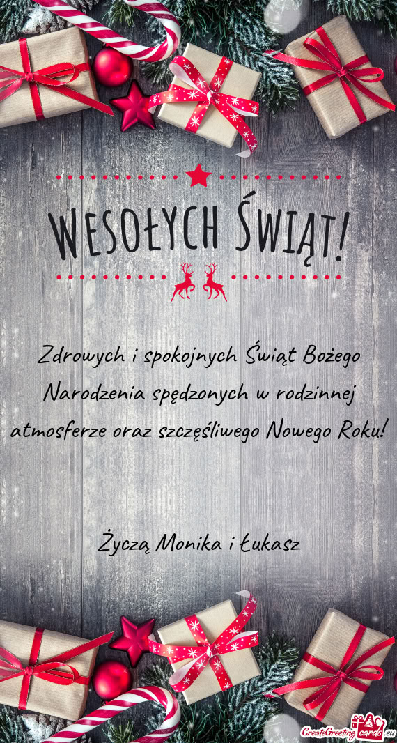 Ego Nowego Roku! Życzą Monika i Łukasz