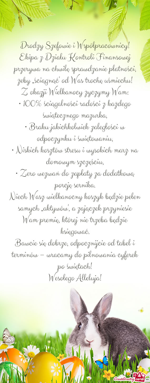 Ekipa z Działu Kontroli Finansowej przerywa na chwilę sprawdzanie płatności, żeby „ściągną
