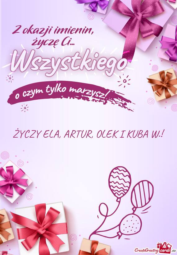 ELA, ARTUR, OLEK I KUBA W