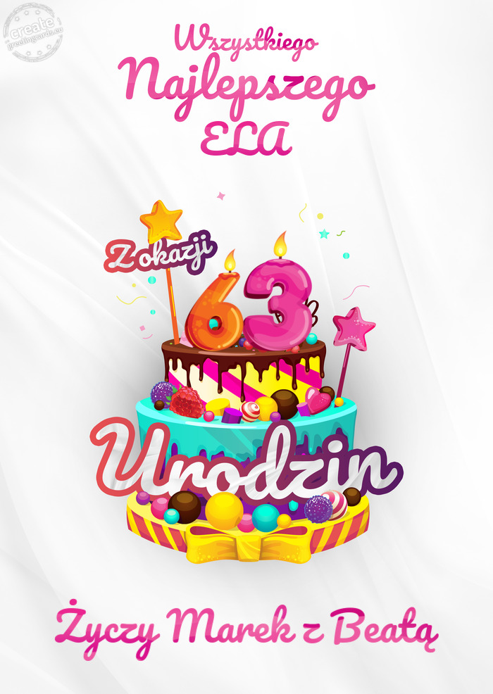 ELA, Wszystkiego najlepszego z okazji 63 urodzin Marek z Beatą