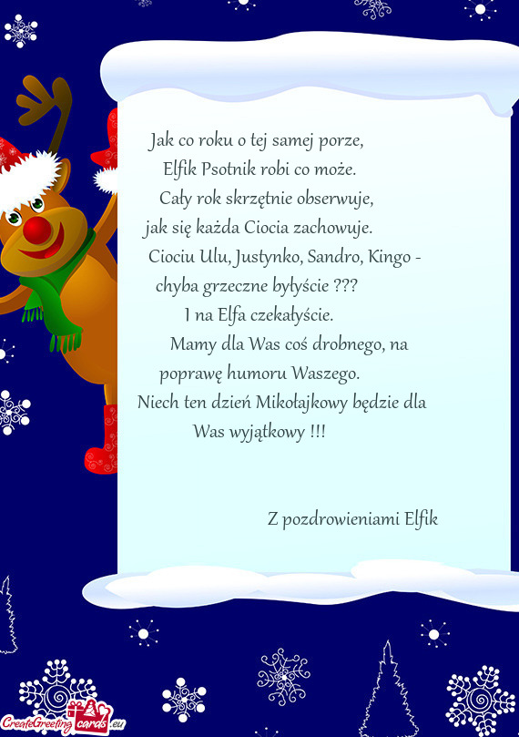 Elfik Psotnik robi co może