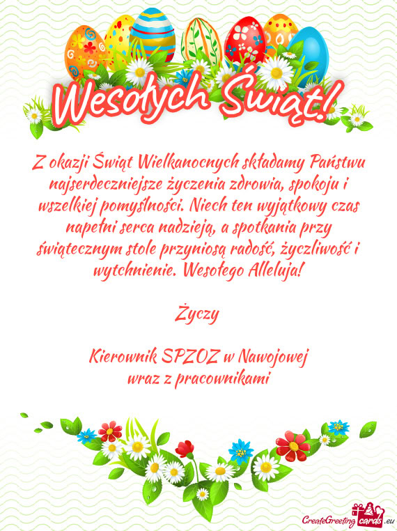 Elkiej pomyślności. Niech ten wyjątkowy czas napełni serca nadzieją, a spotkania przy świątec