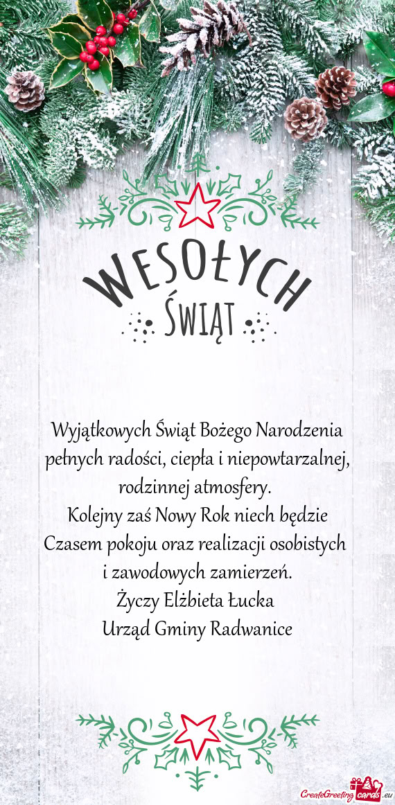 Elżbieta Łucka Urząd Gminy Radwanice