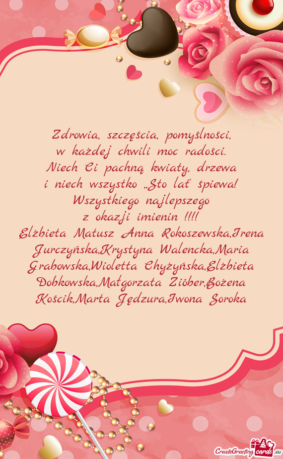 Elżbieta Matusz ,Anna Rokoszewska,Irena Jurczyńska,Krystyna Walencka,Maria Grabowska,Wioletta Chy