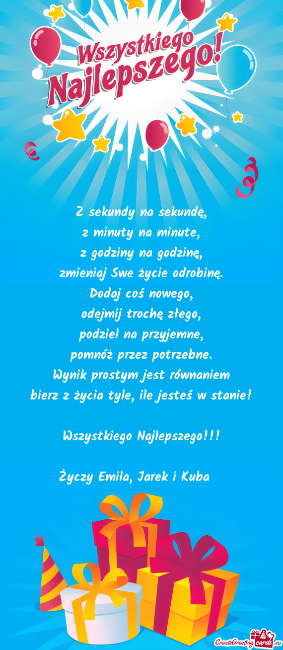 Emila, Jarek i Kuba 😊