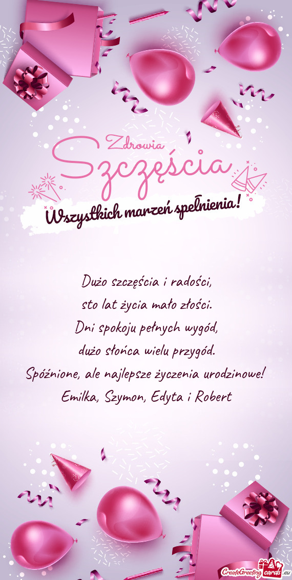 Emilka, Szymon, Edyta i Robert