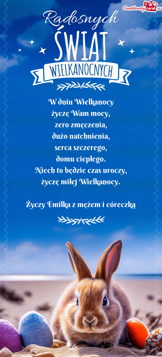 Emilka z mężem i córeczką