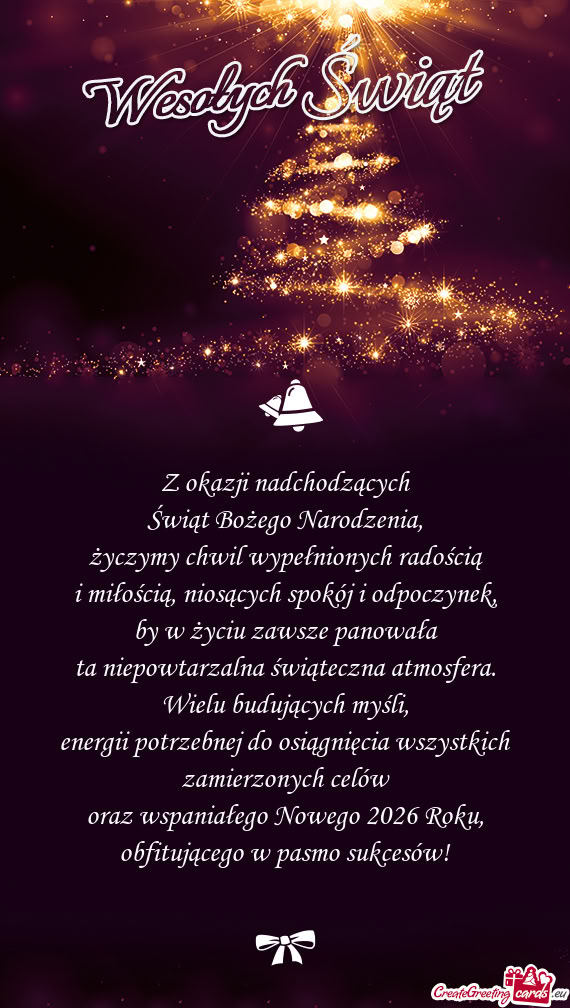 Energii potrzebnej do osiągnięcia wszystkich zamierzonych celów oraz wspaniałego Nowego 2026