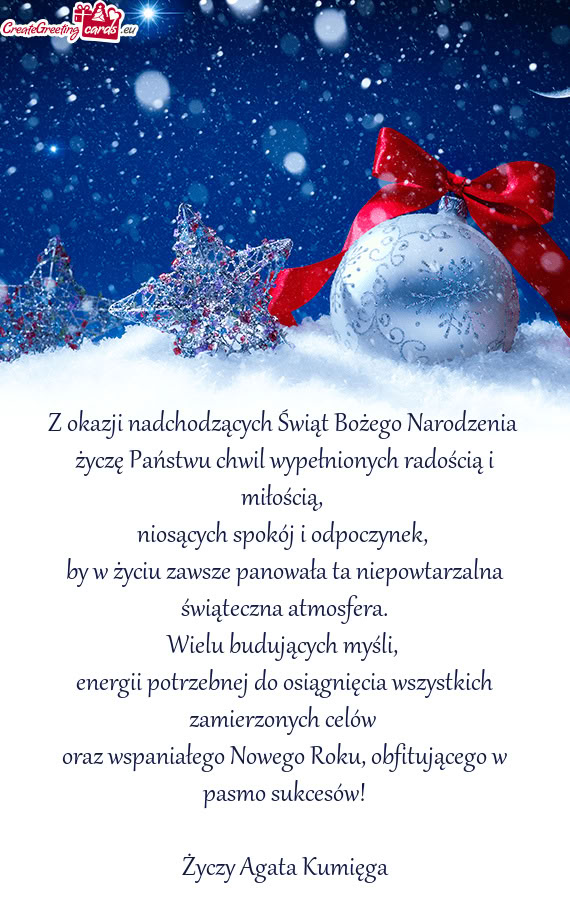 Energii potrzebnej do osiągnięcia wszystkich zamierzonych celów oraz wspaniałego Nowego Rok