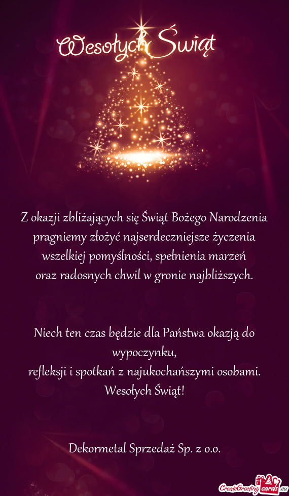 Enia wszelkiej pomyślności