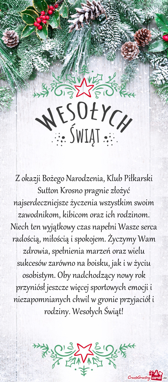 Enia wszystkim swoim zawodnikom, kibicom oraz ich rodzinom. Niech ten wyjątkowy czas napełni Wasze