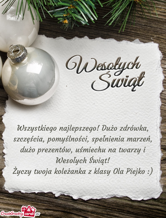 Entów, uśmiechu na twarzy i Wesołych Świąt