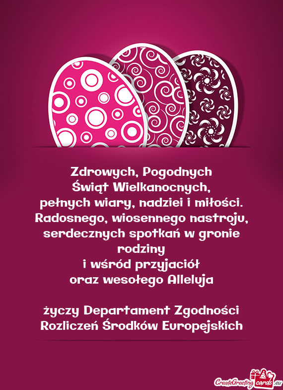 Epartament Zgodności Rozliczeń Środków Europejskich