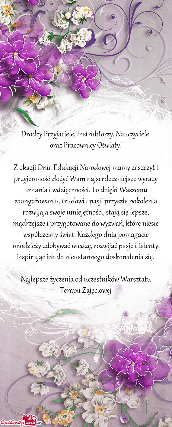 Esie współczesny świat. Każdego dnia pomagacie młodzieży zdobywać wiedzę, rozwijać pasje i