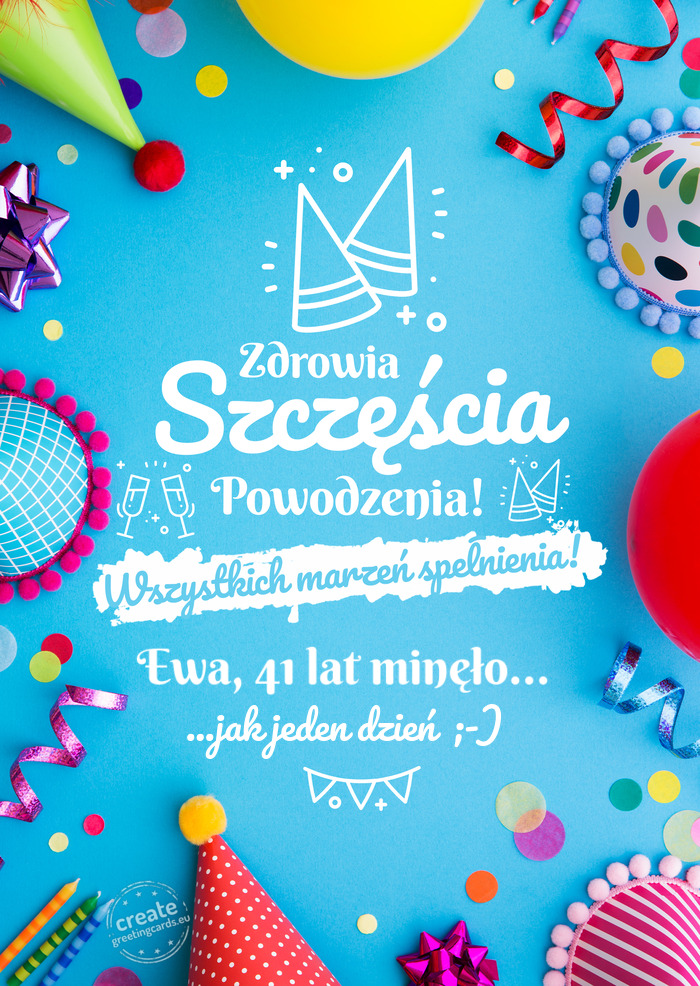 Ewa, 41 lat minęło... spełnienia marzeń ...jak jeden dzień ;-)