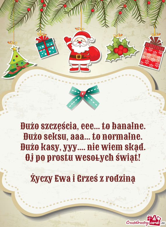 Ewa i Grześ z rodziną