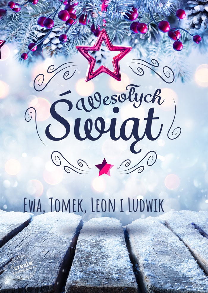 Ewa, Tomek, Leon i Ludwik ♥️ Wesołych Świąt