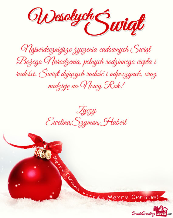 Ewelina,Szymon,Hubert