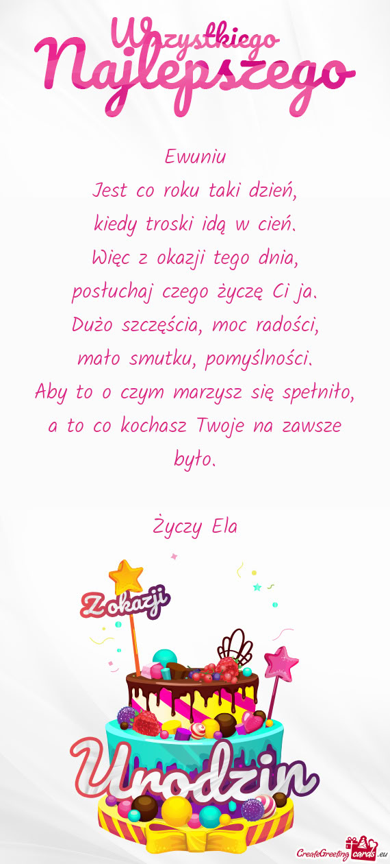 Ewuniu Jest co roku taki dzień