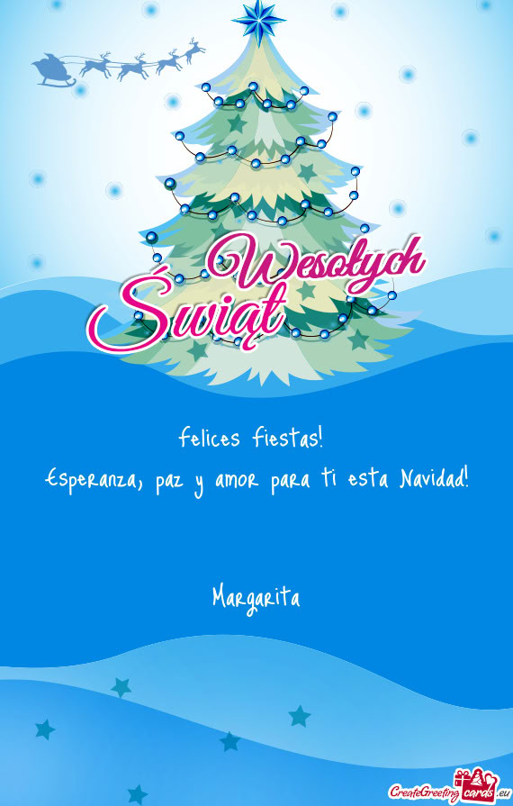 Felices Fiestas! Esperanza