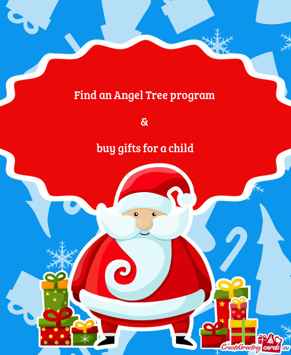Find an Angel Tree program