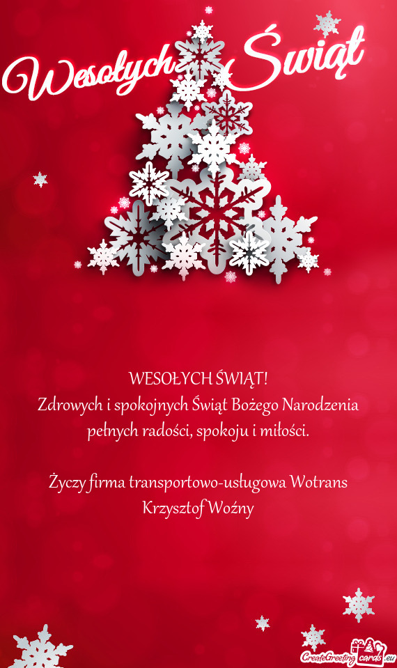 Firma transportowo-usługowa Wotrans Krzysztof Woźny