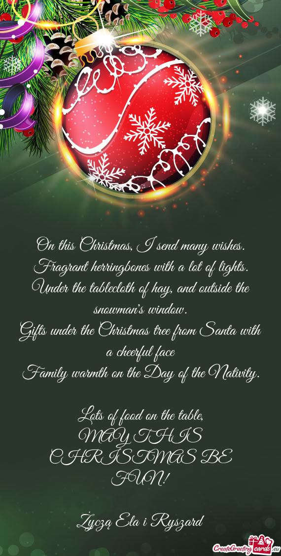 Fragrant herringbones with a lot of lights