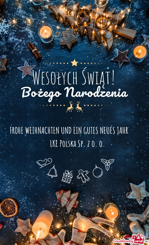 FROHE WEIHNACHTEN UND EIN GUTES NEUES JAHR   LKE Polska Sp. z o. o