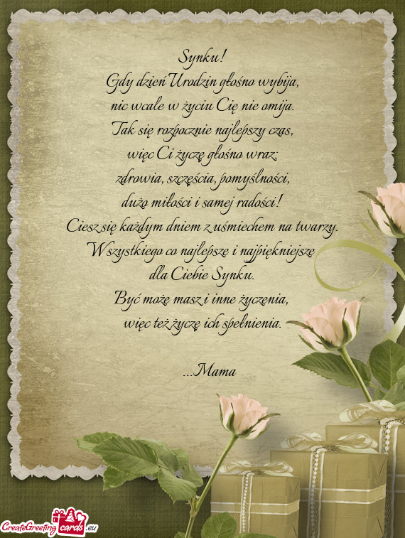 Gdy dzień Urodzin głośno wybija