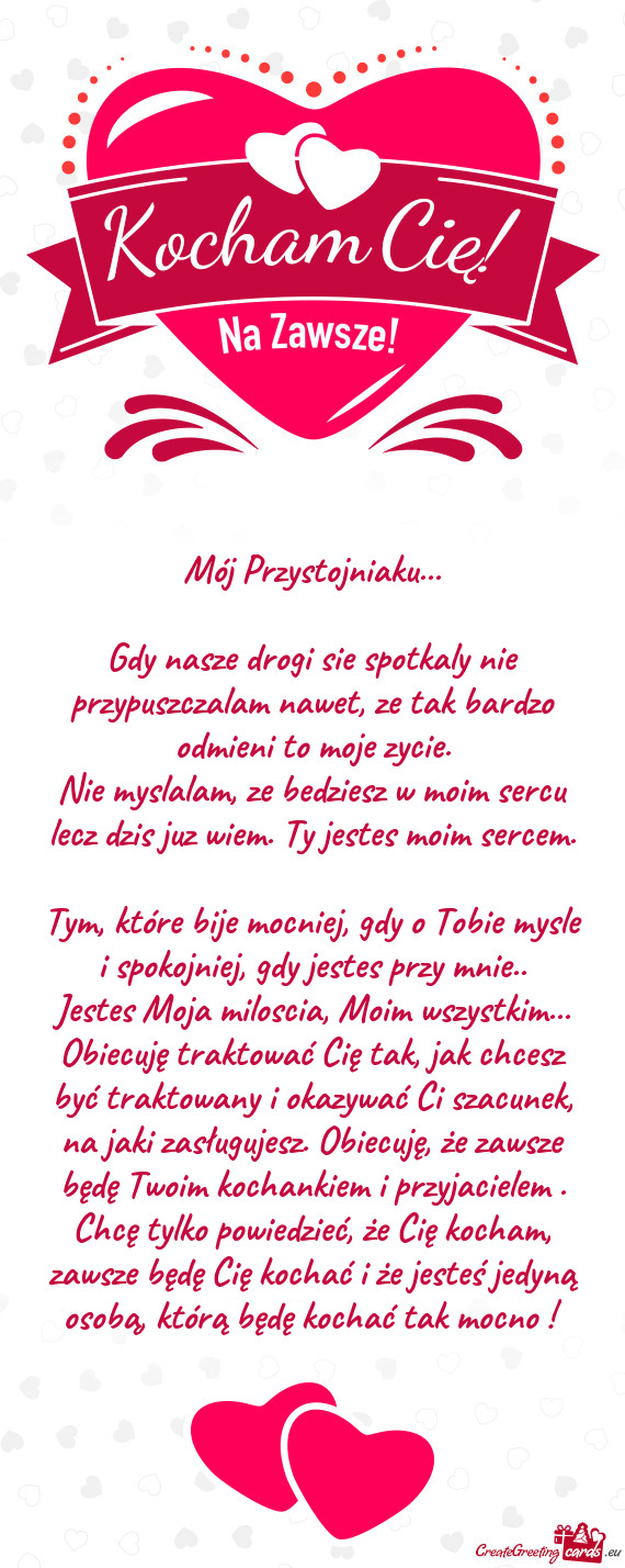 Gdy nasze drogi sie spotkaly nie przypuszczalam nawet, ze tak bardzo odmieni to moje zycie