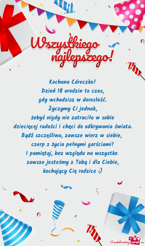 Gdy wchodzisz w dorosłość