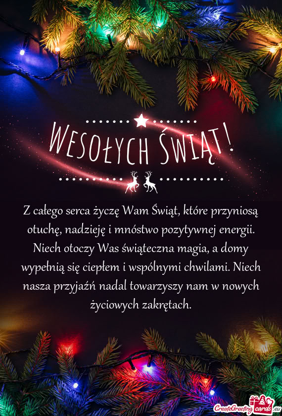 Gii. Niech otoczy Was świąteczna magia, a domy wypełnią się ciepłem i wspólnymi chwilami. Nie