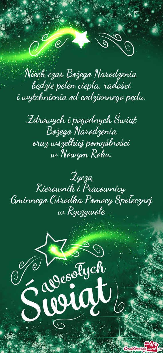 Gminnego Ośrodka Pomocy Społecznej w Ryczywole