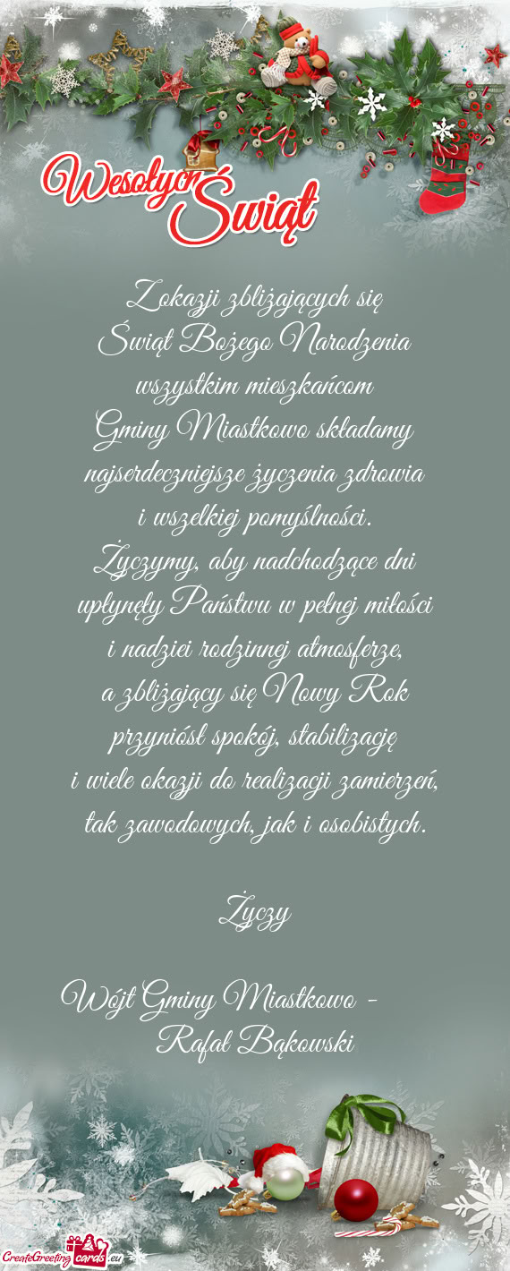 Gminy Miastkowo składamy