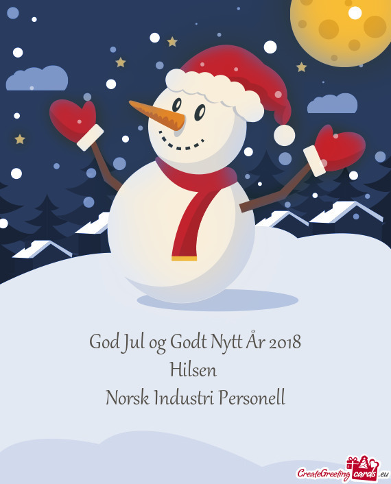 God Jul og Godt Nytt År 2018