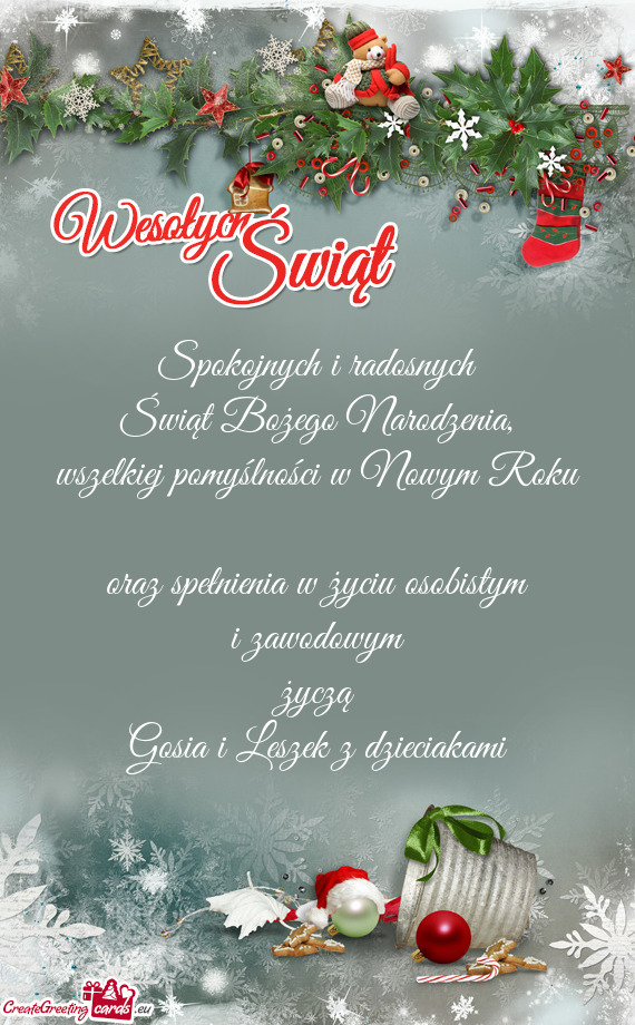 Gosia i Leszek z dzieciakami