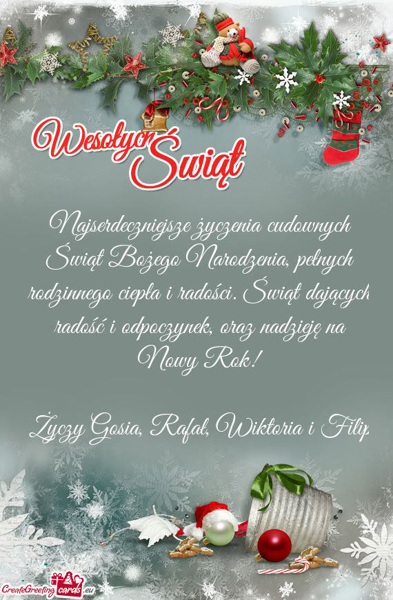 Gosia, Rafał, Wiktoria i Filip