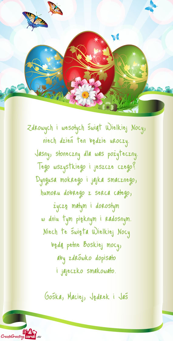 Gośka, Maciej, Jędrek i Jaś