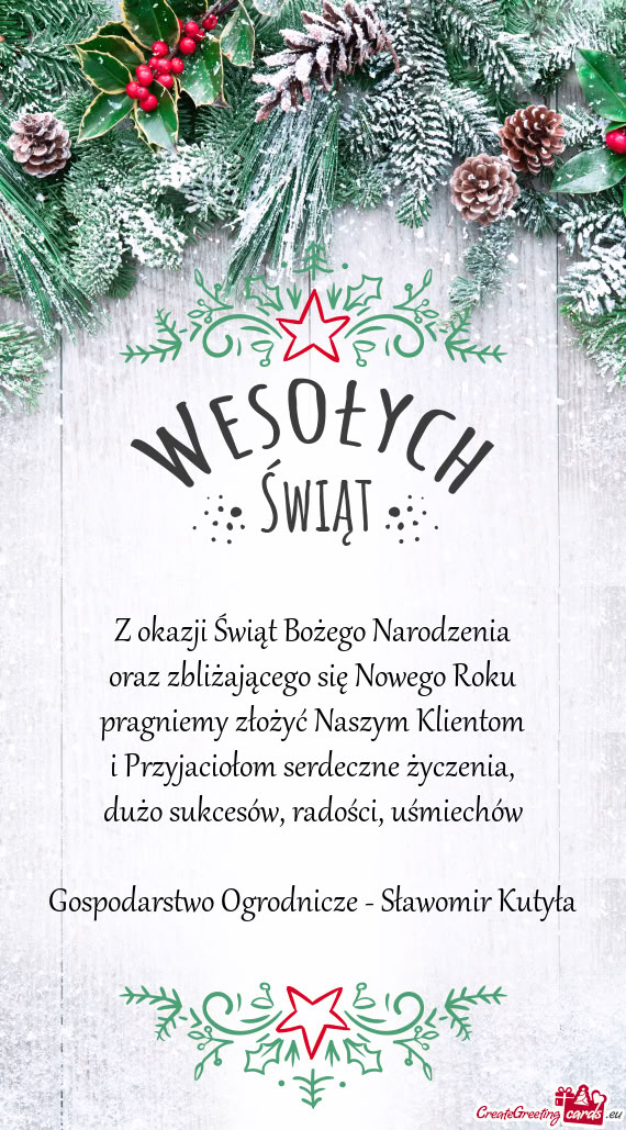 Gospodarstwo Ogrodnicze - Sławomir Kutyła