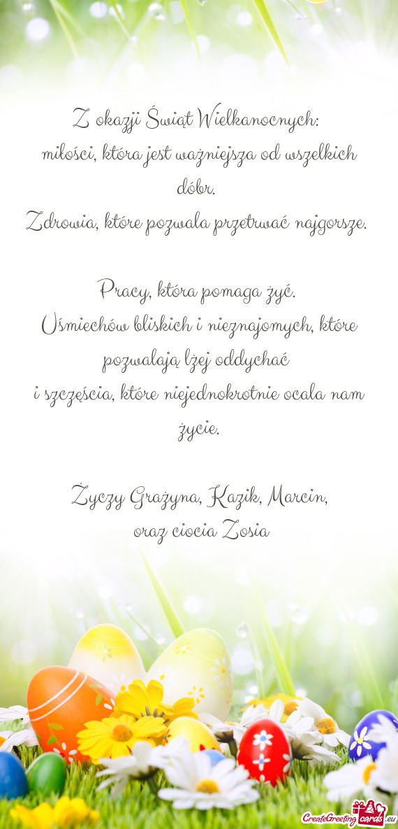 Grażyna, Kazik, Marcin