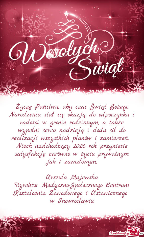 Gronie rodzinnym, a także wypełni serca nadzieją i doda sił do realizacji wszystkich planów i z