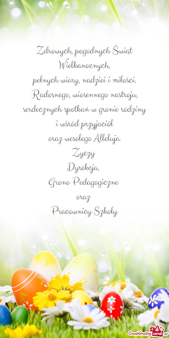 Grono Pedagogiczne oraz Pracownicy Szkoły