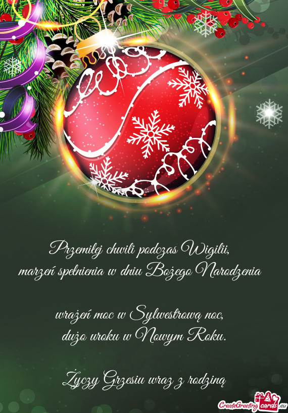 Grzesiu wraz z rodziną