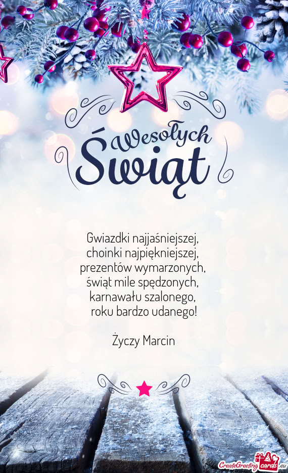 Gwiazdki najjaśniejszej,   choinki najpiękniejszej,   prezentów