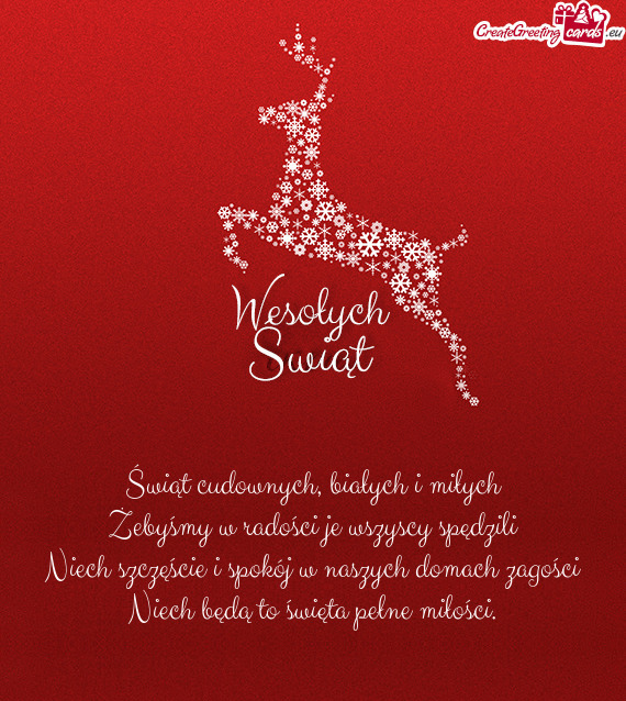 H domach zagości Niech będą to święta pełne miłości