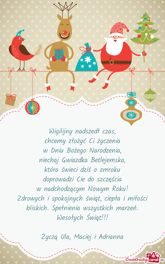 H i spokojnych świąt