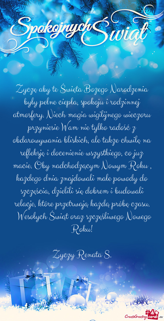 H magia wigilijnego wieczoru przyniesie Wam nie tylko radość z obdarowywania bliskich, ale także